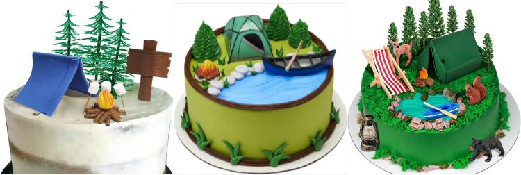Camp Fire Cake - Easy Peasy Birthday Cake Idea - Kids Kubby
