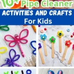 Check out this list of 14 fun and easy pipe cleaner crafts for kids. We've even included a few holiday pipe cleaner craft ideas to get you in the halloween spirit. Try making pipe cleaner crystals or animal pencil toppers with your kids for a simple and cheap art project!