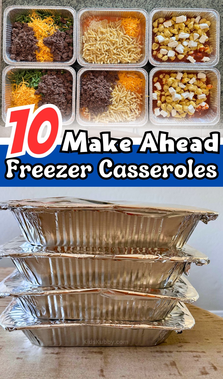 Quick and easy dinner ideas for busy weeknights. The perfect freezer meals for busy parents. No time to make dinner? No problem. Meal prep these amazing casseroles on the weekend and have dinners for a whole month. 