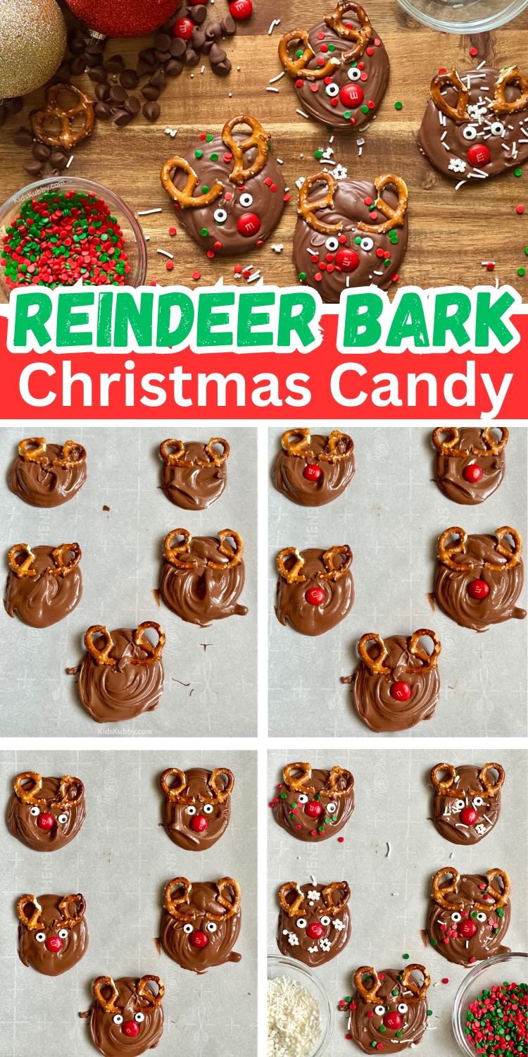 are you looking for an easy dessert recipe this holiday season? Try making chocolate reindeer bark candy for your friends and family. This easy Christmas can recipe only takes a few minutes to make with ingredients you probably already have at home. Reindeer bark makes the perfect gifts for teachers and friends. Make a double batch for the company potluck. This Christmas recipe is sure to be a winner at your holiday events this season. 