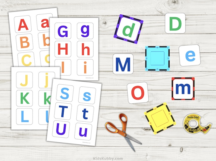 If you're searching for a fun literacy game for kids, you've come to the right place. Here is a free printable to make an ABC match game where kids can practice letter identification and matching. easy and fun activity for kids