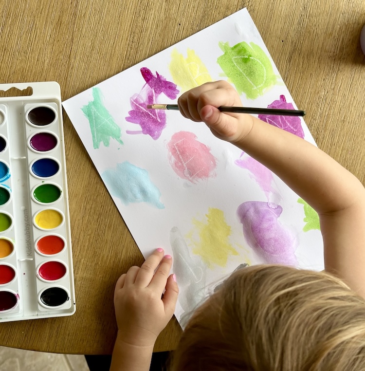 A fun way to teach your preschooler their alphabet! The hidden letters appear as you paint over the sheet. Great way to help with letter recognition.