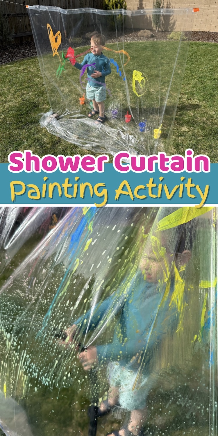 This is the best summer activity for kids. Head outside with a few simple supplies and you can create a fun and engaging painting activity for toddlers and preschoolers using dollar store materials. 