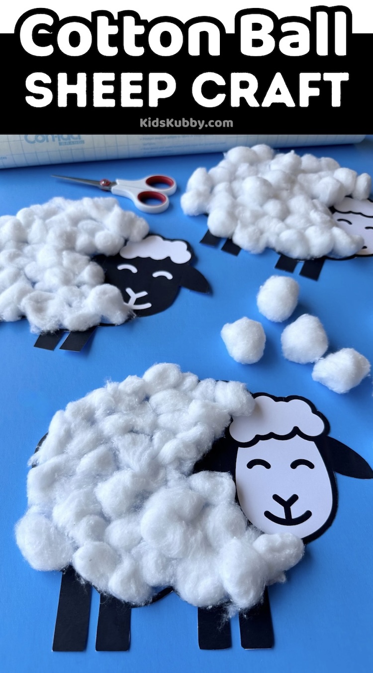 are you looking for a fun farm animal craft idea for kids? Cotton ball sheep craft is perfect for toddlers and preschoolers learning about animals and farms. This fluffy sheep project is low mess and cheap. Your kids will love this easy farm animal craft idea.