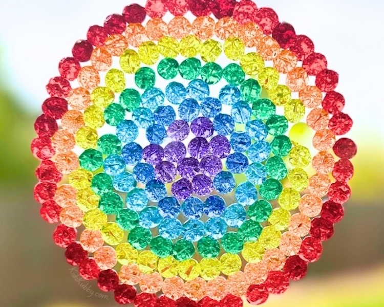 Easy DIY Melted Bead Suncatchers Craft Project