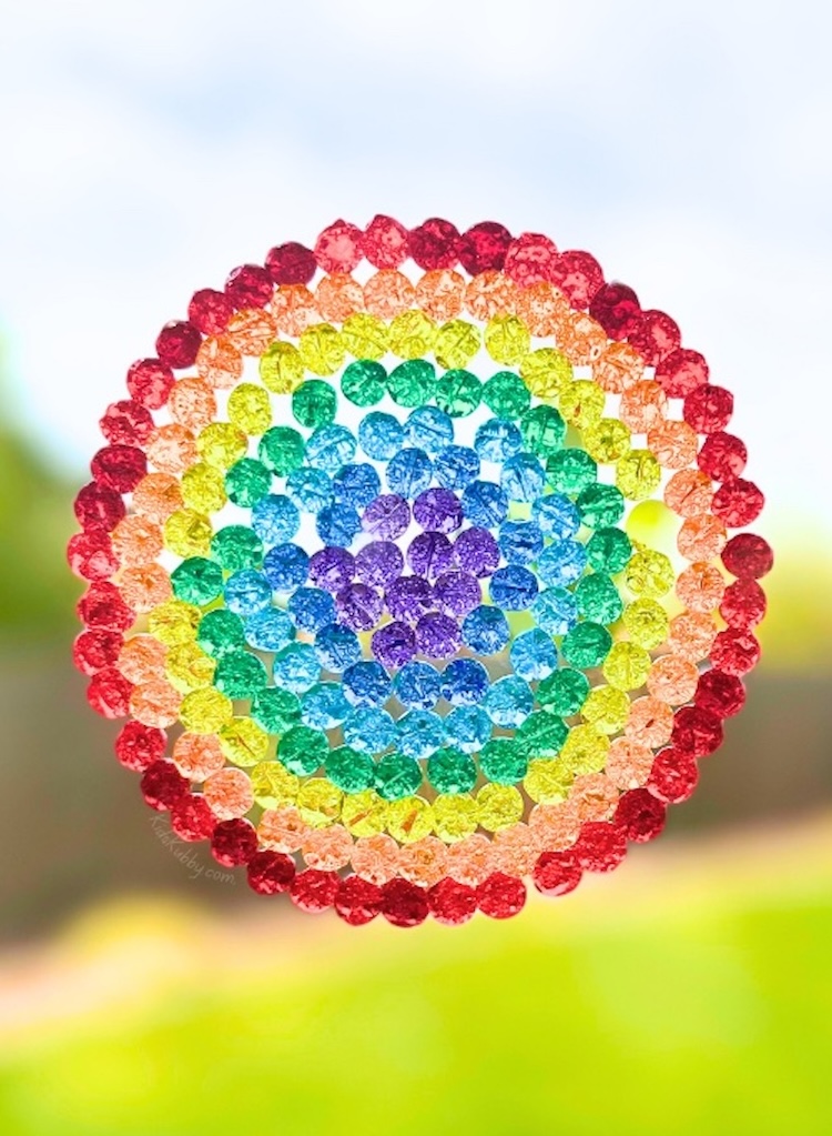 Easy DIY Melted Bead Suncatchers Craft Project