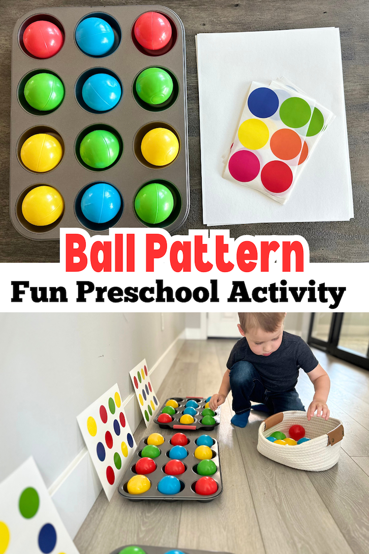 Are you looking for a fun game for kids? Try making ball patterns with supplies you already have around your house. This easy game is perfect for quiet time, or raining days in inside. 