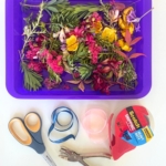 Your kids are going to love this exciting nature craft! How to make fun and creative bracelets with clear tape and flowers from a nature walk. A great way to get your kids outside this summer and away from screens!