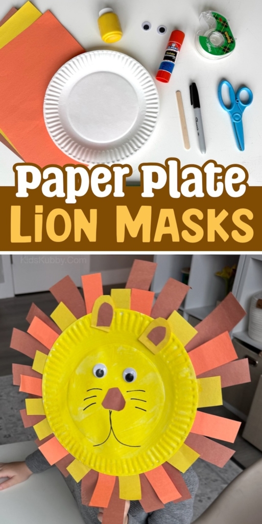 Easy Paper Plate Lion Craft