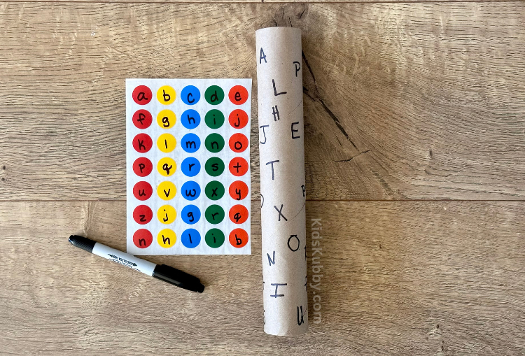 How to make an easy and cheap learning game that promotes letter recognition and literacy