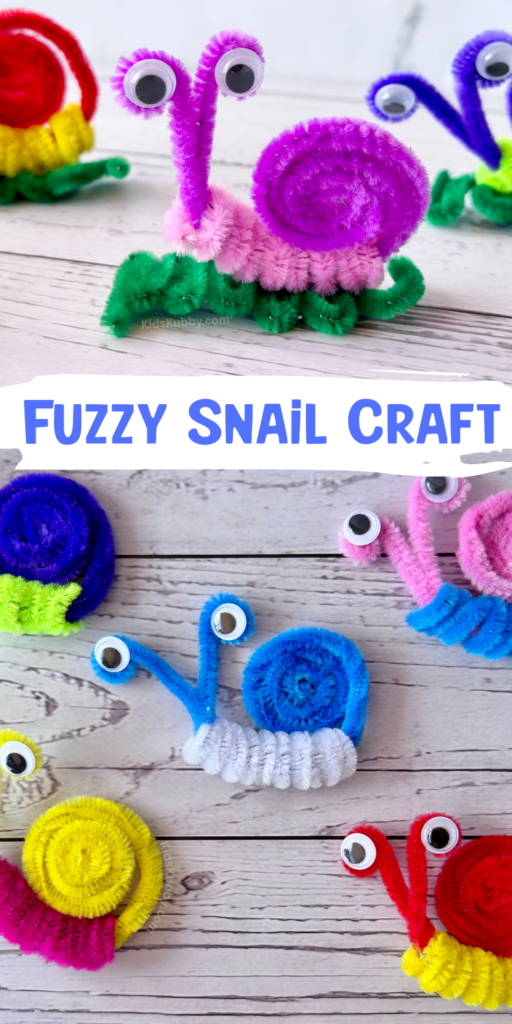 How to make an easy snail craft in just 5 minutes using cheap craft supplies. the perfect budget friendly activity for kids.