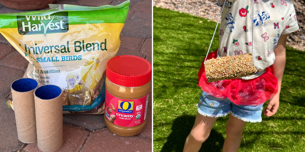 a simple and cheap outdoor craft for kids using supplies you already have at home
