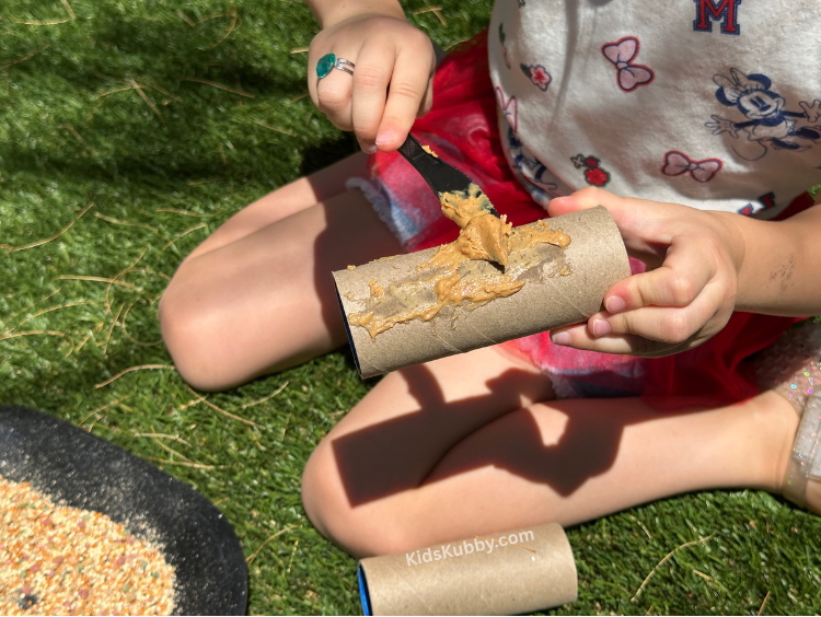 A fun sticky messy nature craft idea for kids 