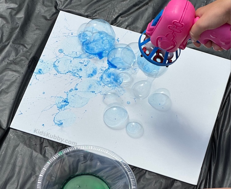 Blow vibrant bubbles onto canvas for a one-of-a-kind masterpiece! This kid-friendly craft is perfect for summer fun or group projects. Get creative today!
