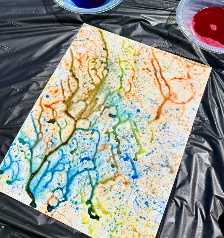 Create fun, playful designs with bubble guns on canvas! This simple craft is ideal for family fun, art classes, or home decor. Start painting now!