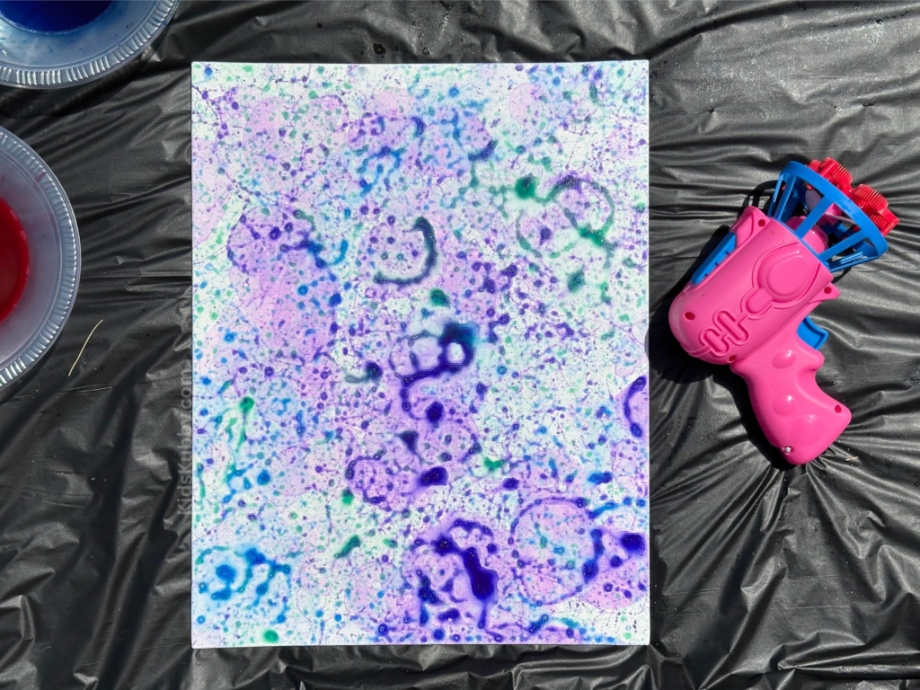 grab some bubbles and paint and create a fun and colorful work of art. Painting with bubbles is perfect for kids of all ages. start creating today.