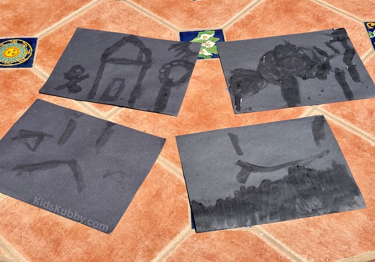 This sunscreen painting craft is a summer must-try. Brush sunscreen onto black construction paper, expose it to sunlight, and watch your artwork come to life. So easy, so fun!