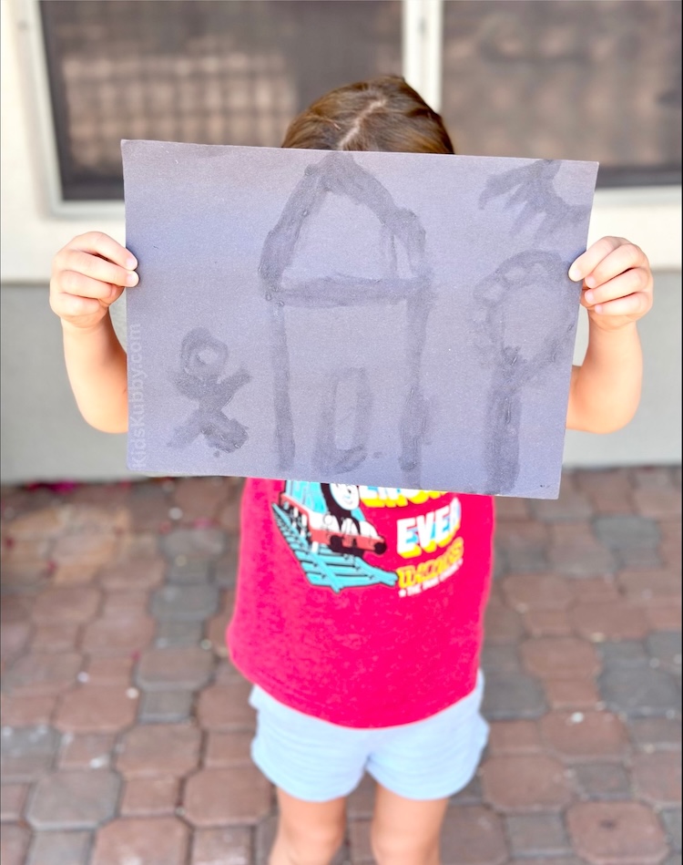 Turn sunscreen into paint for a unique craft on black construction paper. Draw, sunbathe, and reveal bold designs as the sun fades the paper. Perfect for creative sunny days!