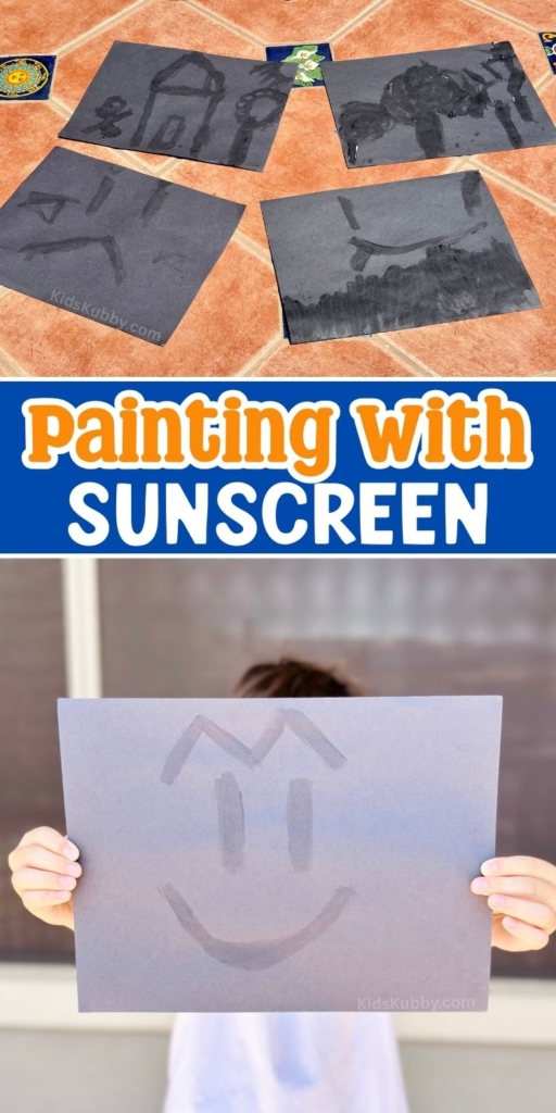 Sunscreen Art Magic! Create vibrant designs by painting with sunscreen. Let the sun fade the exposed areas to reveal your artwork. A fun outdoor craft for all!