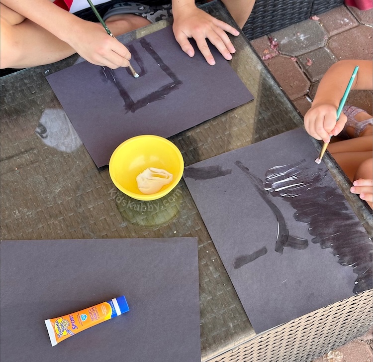 Sunscreen Masterpieces! Create art with a twist using sunscreen and black construction paper. Paint your design, let the sun do the rest, and reveal a stunning contrast. Great for summer camps!