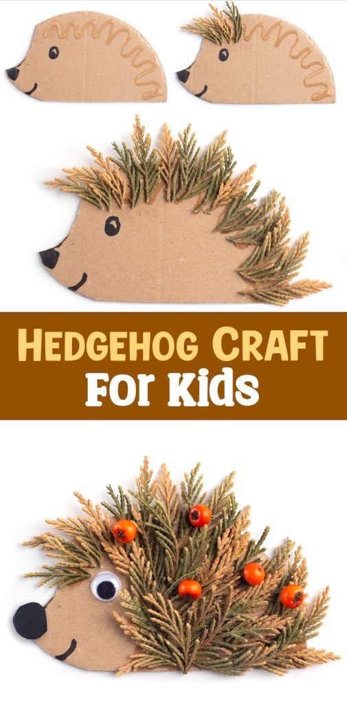 How to make the cutest pine needed hedgehogs using just a few cheap craft supplies. This is the perfect craft to keep your kids entertained on a budget. 