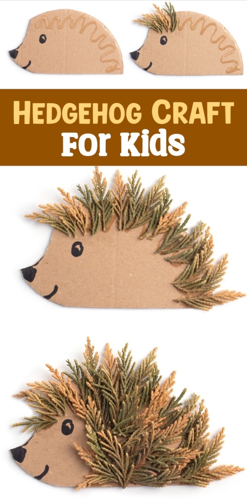 Check out this step by step tutorial for making a cardboard hedgehog craft. An adorable and cheap cat idea for school classrooms. 