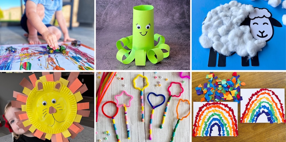 The best collection of easy craft ideas for kids. Best for toddlers to elementary age.