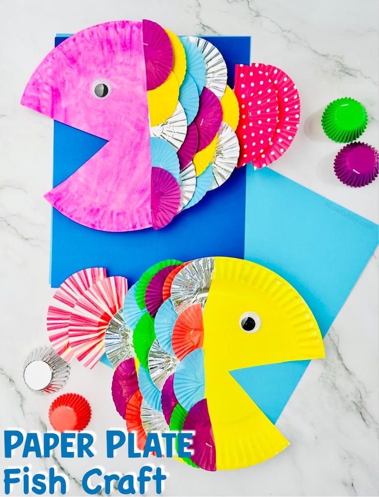simple and fun craft for kids using supplies your already have at home to make ocean animals.