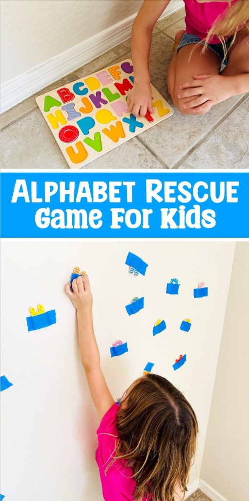 An easy budget friendly activity for preschoolers that teaches the alphabet in a fun and creative way. 