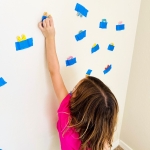 How to make the best alphabet learning game for kids using cheap supplies you already have at home. Easy homeschool lesson on letters that also incorporates fine motor skills and problem solving.