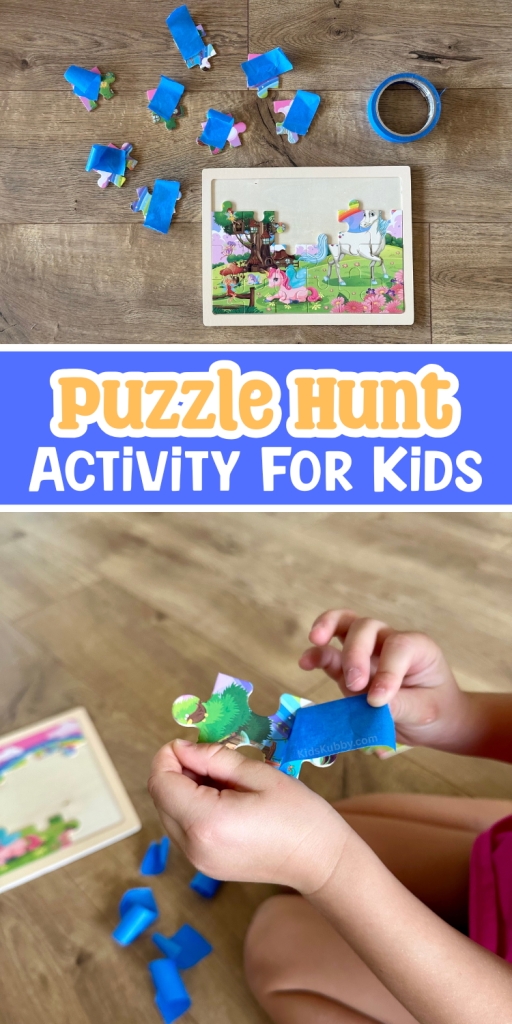 The best way for kids to complete a puzzle. Check out this awesome puzzle game where kids must hunt the puzzle pieces to solve the puzzle. A mystery game for toddlers and preschoolers. 