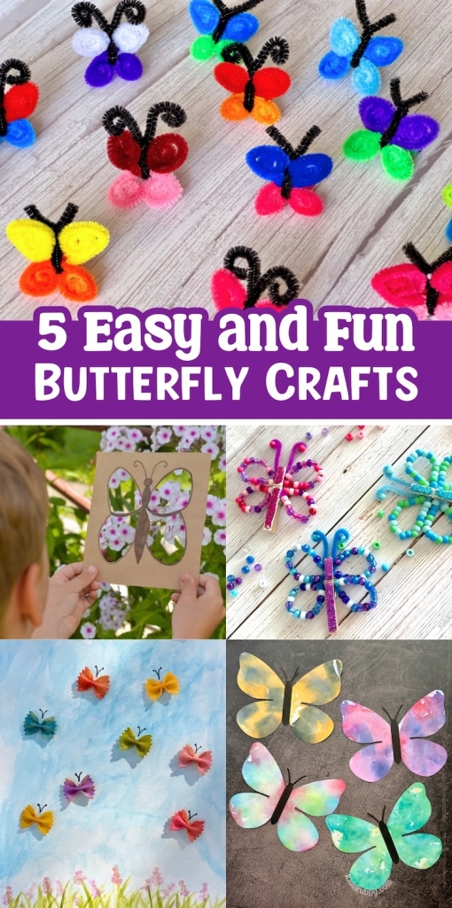 How adorable are these easy to make springtime butterfly craft ideas for kids? Using cheap craft supplies you probably already have at home, you can make the best butterfly crafts on the internet. 