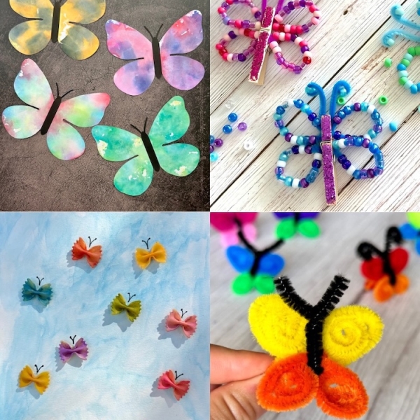 Here are some great crafts to entertain your nature lovers. These cheap boredom busting butterfly crafts are sure to be a hit with kids of all ages.