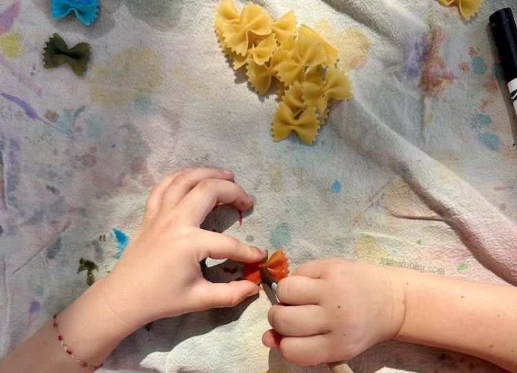 Check out this adorable art project for kids using just a few simple and cheap supplies found around the house. This butterfly craft is perfect for playgroup or classrooms. Grab some bowtie pasta and paints and get started today.
