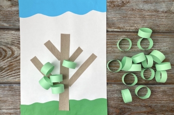 Awesome 3D Construction Paper Trees