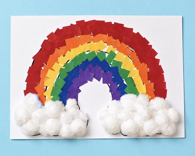 List of easy crafts for kids that are cheap to make, easy to set up, low mess, and hands off for parents.
