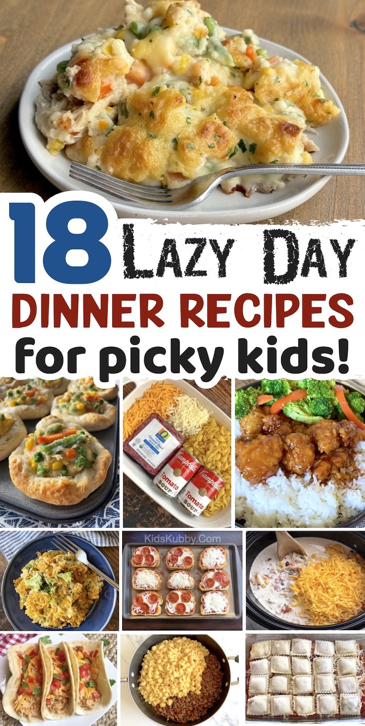 List of 18 really quick and easy dinner ideas for busy parents on a budget. All of these simple yet delicious meals are ideal for toddlers, preschoolers, young children, older kids, and even teenagers. Every recipe is made with just a few ingredients and hardly any dishes to wash. 