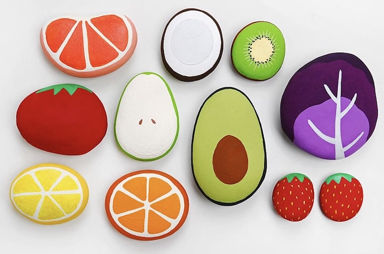 Turn ordinary rocks from your backyard or local park into a masterpiece with a little bit of paint.