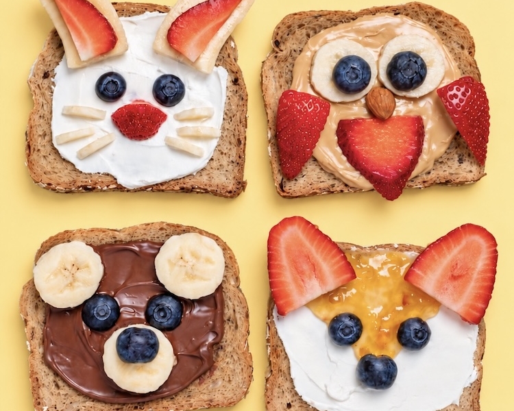Silly animal toast is a fun and easy breakfast idea for kids by creatively using fruit, nuts, and spreads to make funny faces on toast. It's a fast breakfast option for busy parents and picky eaters.