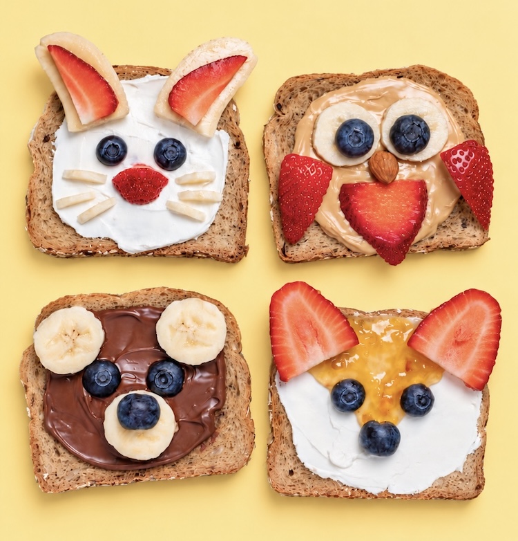 Silly animal toast is a fun and easy breakfast idea for kids by creatively using fruit, nuts, and spreads to make funny faces on toast. It's a fast breakfast option for busy parents and picky eaters.