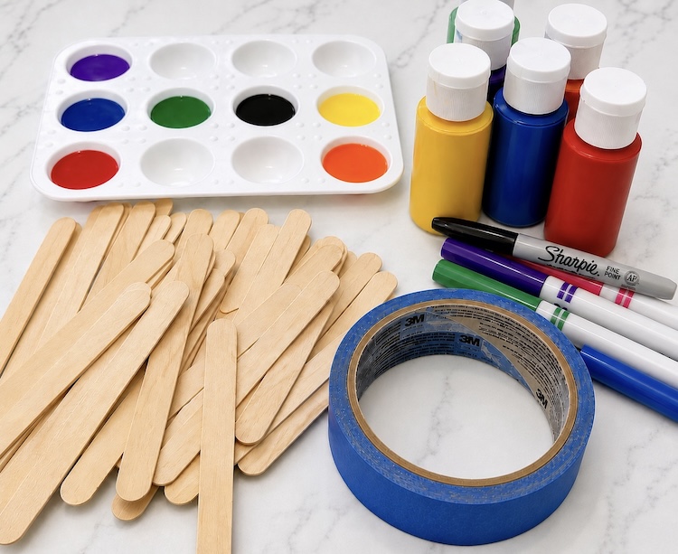 Step by Step: How to make easy popsicle stick puzzles for kids of all ages. 
