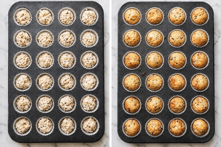 Mini pancake sausage muffins for a quick and yummy breakfast. 