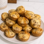 How to make Mini McGriddle Muffins with pancake mix, ground sausage, cheddar cheese, and sweet maple syrup. A fun and easy breakfast idea for picky kids.