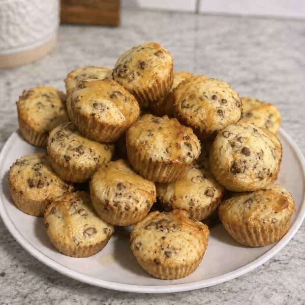 Yummy easy breakfast idea for a family with kids. These McGriddle bites are fun Sunday brunch idea or even make ahead breakfast for busy school mornings!