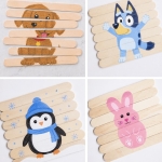 How to make popsicle stick puzzles with a full craft tutorial and lots of photo ideas. This simple craft is also a fun learning game for kids, quite time activity for toddlers, and exciting project for preschoolers.