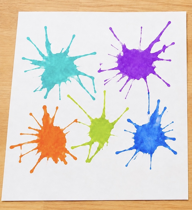 Straw blowing art ideas for kids. How to make wacky and wild monsters with googly eyes. 